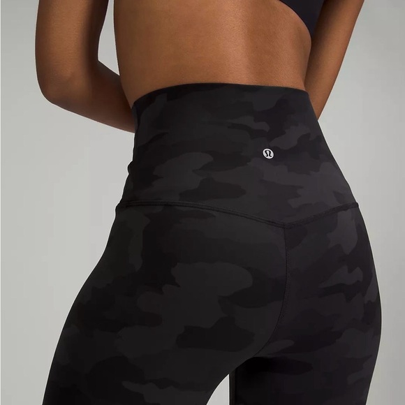 Lululemon High-Waisted Black Camouflage Leggings “28 - Picture 3 of 6